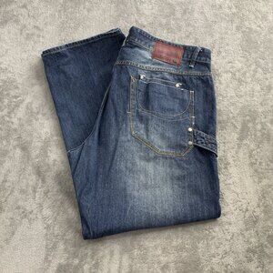 Ecko Unltd Jeans Men 42x32 Blue Y2K Vintage Baggy Skater Carpenter Utility Denim